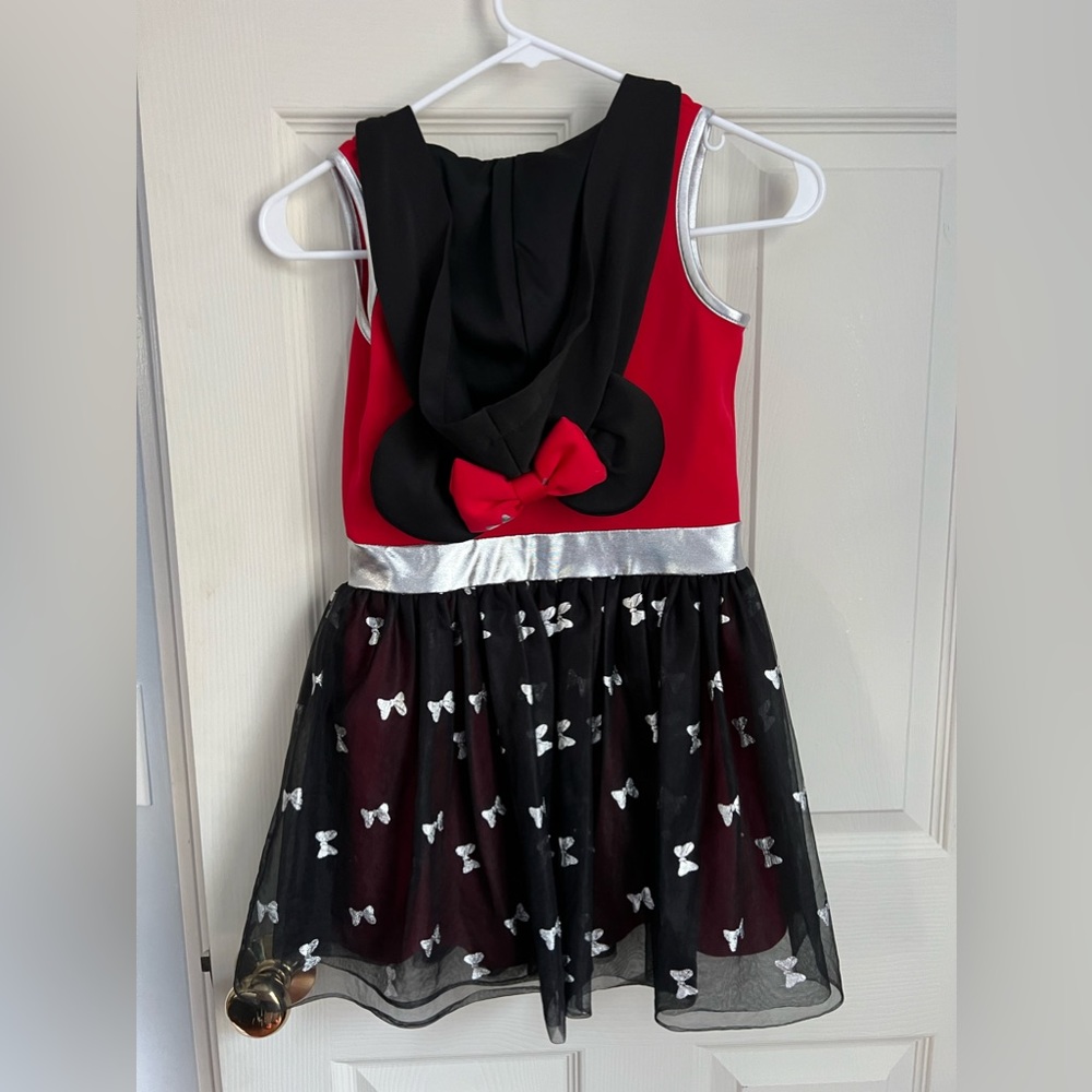 Disney Minnie Mouse dress with attached hood with ears. - Picture 2 of 8